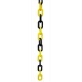 Vic Crowd Control Inc VIP Crowd Control 1887-50D 1.5 in. dia. Plastic Chain - 50 ft. Length; Black & Yellow 1887-50D
